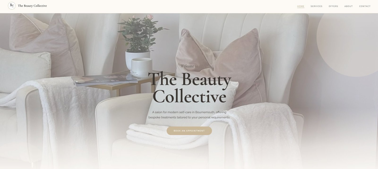 The Beauty Collective website