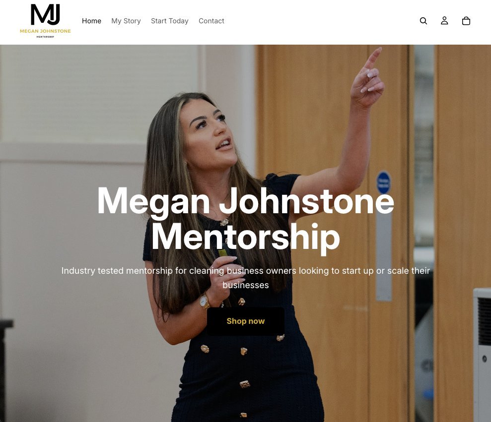 Megan Johnstone Mentorship website