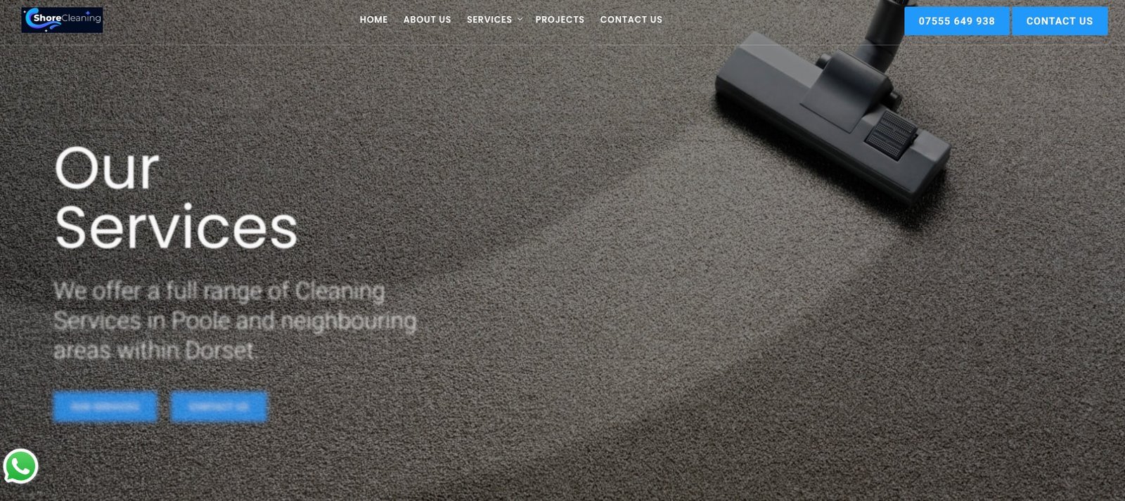 Shore Cleaning website