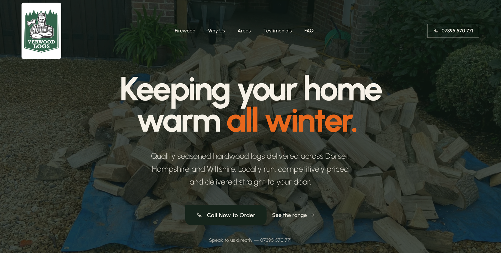 Verwood Logs website